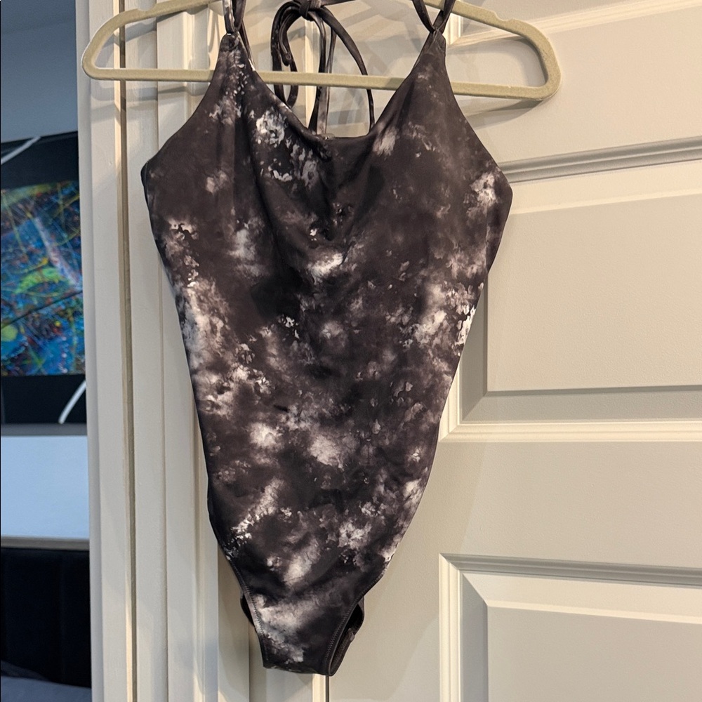 Athleta Black and White Swimsuit